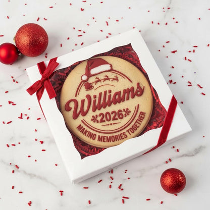 Personalized Family Christmas Cookie Cutter | Custom Family Name Cookie Cutter & Stamp | Christmas Logo Cookie Cutter | Holiday Gift