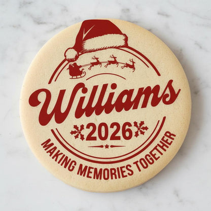 Personalized Family Christmas Cookie Cutter | Custom Family Name Cookie Cutter & Stamp | Christmas Logo Cookie Cutter | Holiday Gift