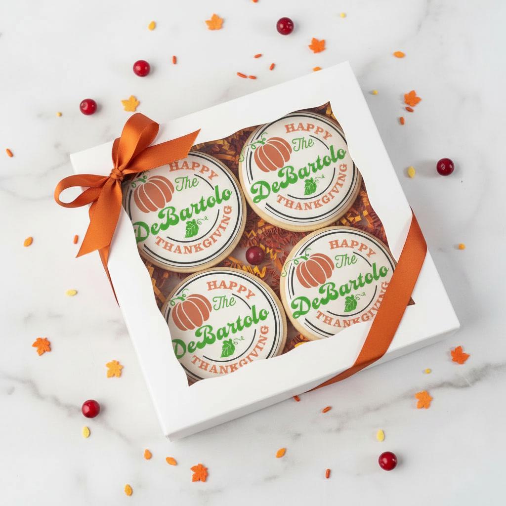Personalized Thanksgiving Cookie Cutter | Custom Family Name Cookie Cutter & Stamp | Thanksgiving Logo Cookie Cutter | Fall Cookie