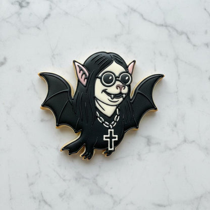 Goth Bat Cookie Cutter | Halloween Black Cat Jack-O'-Lantern Baking Tool