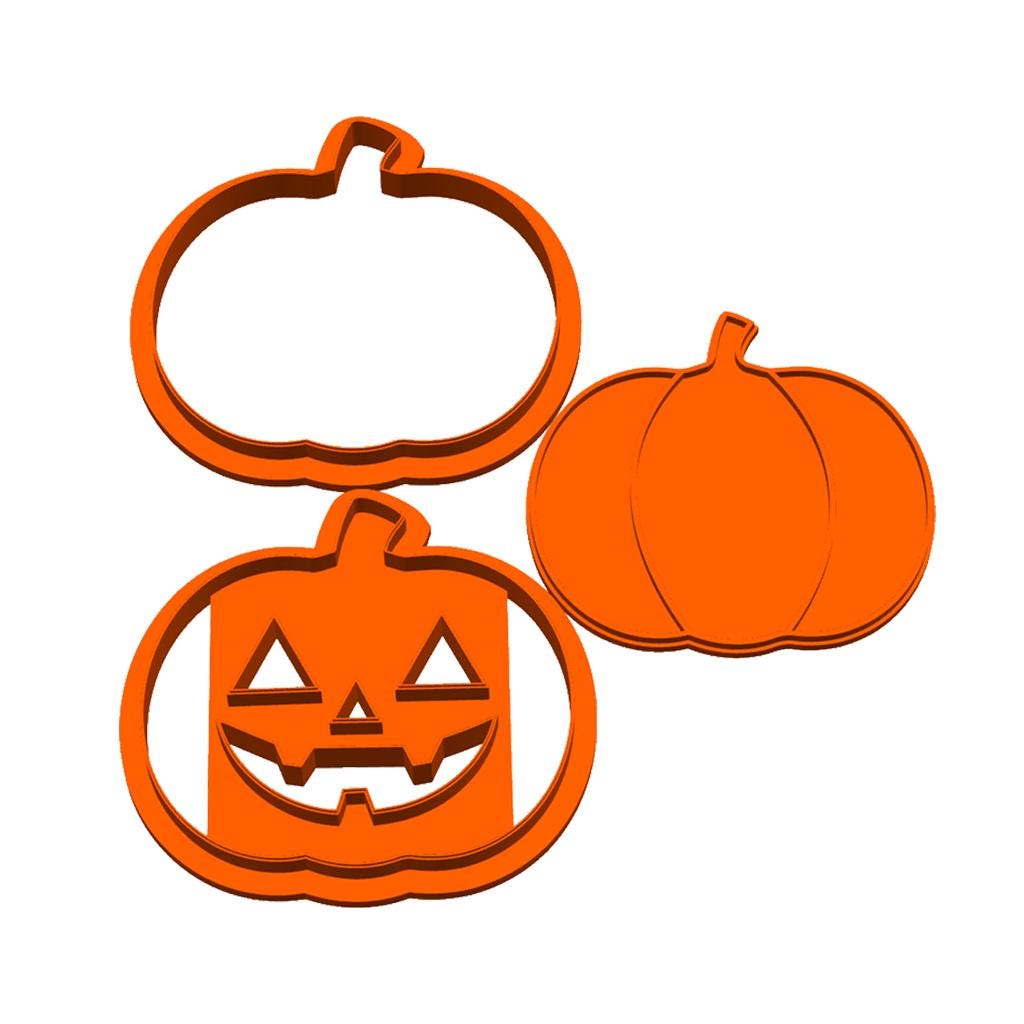 Linzer Jack-o-lantern Cookie Cutter Set Cookie Cutter with Insert Stamp | Halloween Sandwich Cookie Cutter | custom Linzer cutter