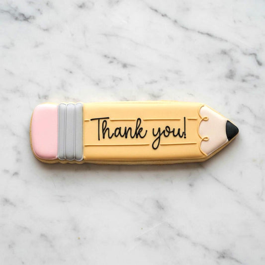 Personalized Pencil | Teacher Appreciation Cookie Cutter and Stamp | Thank You, Pencil Cutter | End of School, Back to School
