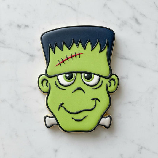 Cute Frankie Cookie Cutter and Stamp | Halloween Monster Cookie Cutter | Classic Horror Cookie | Spooky Monster Baking Tool