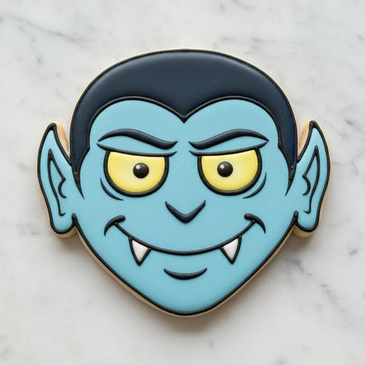 Cute Dracula Cookie Cutter and Stamp | Halloween Monster Cookie Cutter | Classic Horror Cookie | Spooky Monster Baking Tool