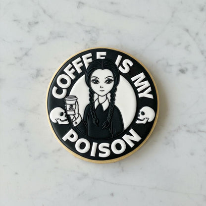 Unfiltered Poison Cookie Cutter & Stamp | Gothic Girl Cookie Cutter | Spooky Halloween Cookie Stamp | Goth Baking Gift