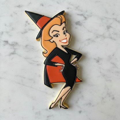 Bewitched Cookie Cutter | Red Hair Witch Cookie Stamp | Vintage TV Witch Halloween Cookie Cutter | Classic Witch Baking