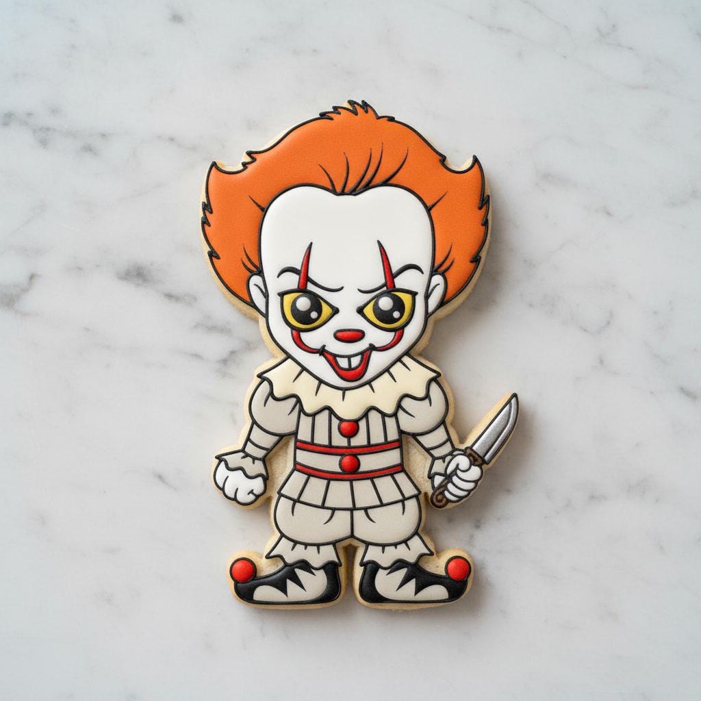 Horror Movie Cookie Cutter Set | Halloween Cookie Cutter and Stamp | Scary Character Cookie Cutters | Horror Halloween Baking