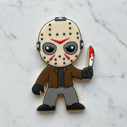 Horror 2 Cookie Cutter Set | Slasher Movie Cookie Cutters and Stamps | Halloween Horror Character Cookie Cutter | Scary Movie Baking