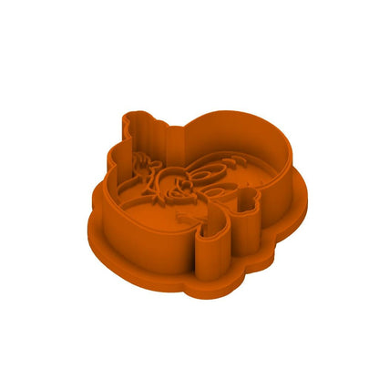 STL Friendly Ghost -  Cutter and Stamp with knobs included. Digital Cookie Cutter STL File – 2", 3", and 4" Sizes Included
