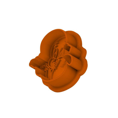STL Friendly Ghost -  Cutter and Stamp with knobs included. Digital Cookie Cutter STL File – 2", 3", and 4" Sizes Included