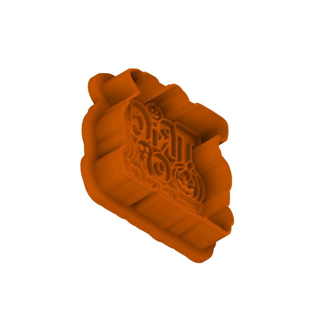 STL Trick or Treat - Cutter and Stamp with knobs - Digital Cookie Cutter STL File – 2", 3", and 4" Sizes Included